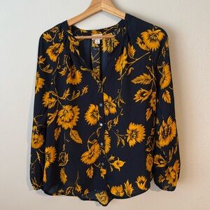 J Crew sunflower blouse